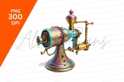 Steampunk Machine Intricate Colorful Fantasy Illustration Product Image 1