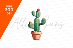 Cartoon Cactus In A Pot With Fruit Product Image 1