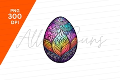 Ornate Easter Egg Colorful Decorative Illustration Product Image 1