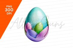 Colorful Easter Eggs Clipart Png Decorative Art Product Image 1