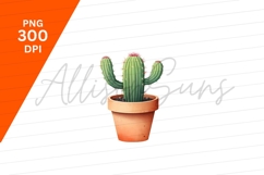 Cactus Plant In Pot Clipart Png Product Image 1