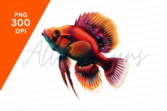 Colorful Exotic Fish Isolated Clipart Png