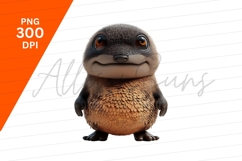 Cute Cartoon Animal Creature Isolated Clipart Png
