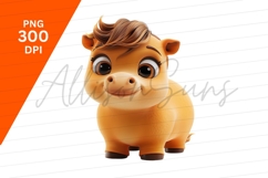 Cute Cartoon Horse Clipart Png Image Product Image 1