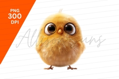 Cute Fluffy Baby Chick Isolated Clipart Png Product Image 1