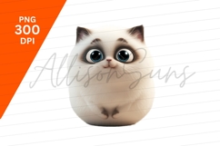 Cute Cartoon Cat Fluffy Adorable Kitten Clipart Png Product Image 1