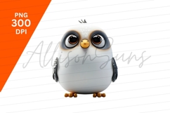 Cute Cartoon Bird Character Clipart Png Product Image 1