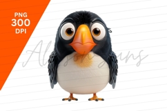 Cute Cartoon Penguin Isolated Clipart Png Product Image 1