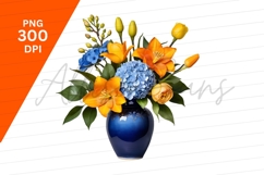 Colorful Flower Arrangement Clipart Png Isolated Product Image 1