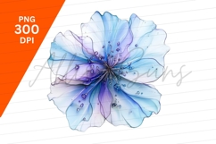 Elegant Watercolor Flower Isolated Clipart Png Product Image 1