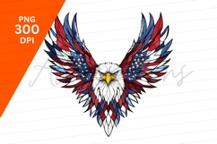 American Eagle Flag Wings Clipart Png Product Image 1