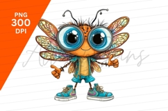 Cartoon Insect With Big Eyes Clipart Png Product Image 1