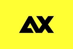 AX Logo Design Product Image 1