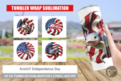 Tumbler Axolotl 4th of July Product Image 1