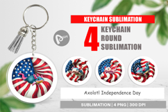 Keychain Axolotl 4th of July Product Image 1