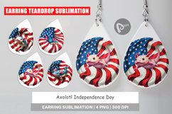 Earring Axolotl 4th of July Product Image 1