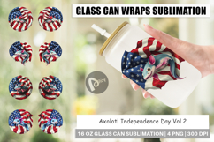 Glass Can Axolotl 4th of July Product Image 1