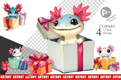 Axolotl Clipart Gift Product Image 1
