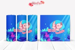 Girl Who Loves Axolotls | 20oz Tumbler Sublimation Wrap Product Image 1
