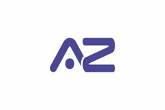 AZ Logo design vector template Product Image 1