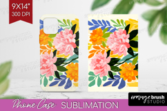 Azalea Modern Floral Phone Case PNG Sping Flower Case PNG Product Image 1