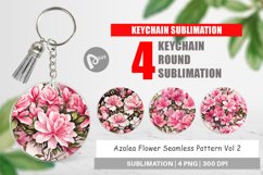 Keychain Azalea Seamless Pattern Product Image 1