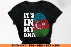It's in my DNA Azerbaijan Flag Fingerprint PNG, SVG Product Image 2