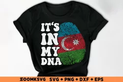It's in my DNA Azerbaijan Flag Fingerprint PNG, SVG Product Image 2