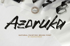 Azoruka - Natural Painting Brush Font Product Image 1