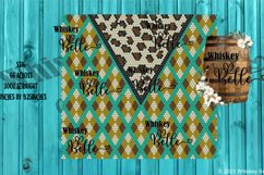 Argyle Leopard V Split 30oz Rhinestone Pattern Product Image 1