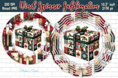 Cute Christmas designs Wind Spinner wrap sublimation BUNDLE Product Image 6