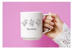 wild flowers line art minimalist svg, dxf, eps, png Product Image 2