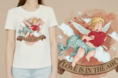 Valentine, Cupid love is in the air, Png Sublimation Product Image 2