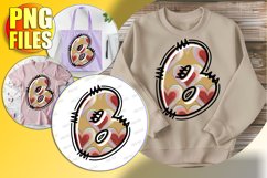 B Doodle Letter Valentine Sweet Cheerful Icon! Product Image 1