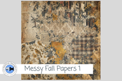Messy Fall Papers 1 Distressed Autumn Backgrounds Product Image 3