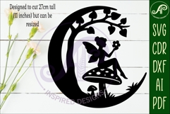Crescent Moon Fairy wall sign Product Image 2