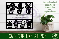Indoor plant lovers theme named wall sign or card Product Image 2