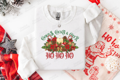 Cookies Cocoa &amp; Cheer Ho Ho Ho Christmas T-Shirt SVG Product Image 2