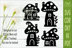 Fairy Village SVG . Fantasy house silhouettes 1 Product Image 2