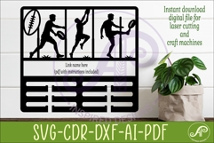 Aussie Rules Medal Holder SVG, Australia Football Award Sign Product Image 2