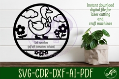Silly Goose name sign design for laser cutting Product Image 2