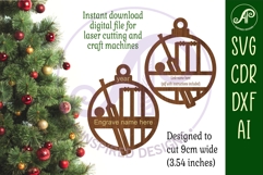 Cricket theme personalized Christmas Ornament SVG Product Image 2