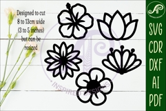 Flower Silhouette Cut out designs 3 Product Image 2