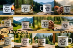 Camping and Nature Mug Mockup Enamel Cup Bundle Product Image 1