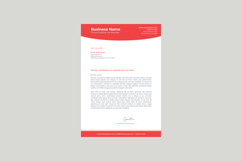 Modern Minimalist Corporate Letterhead Template Product Image 1