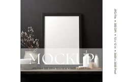 Photo Frame Mockup in Interior Room Studio Canvas Mockup_1 Product Image 1