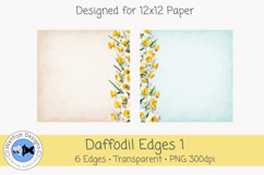 Daffodil PNG Clipart Edges/Borders 1 Product Image 3