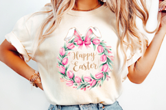 Happy Easter Clipart, Happy Easter Sublimation PNG Product Image 2