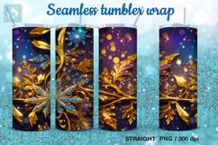 4 Christmas Seamless Tumbler Wrap 20 oz Product Image 3