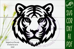 Tiger face wall art sign, SVG file. vector Product Image 2
